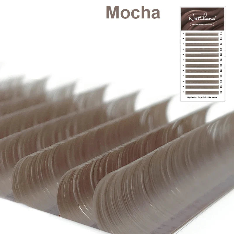 NATUHANA Colored Lashes | Individual Faux Mink Eyelashes