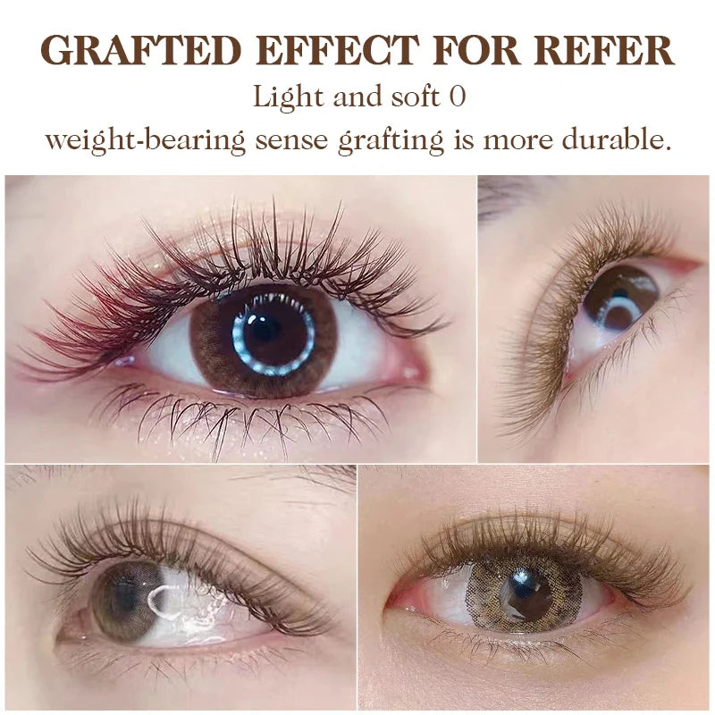 NATUHANA Colored Lashes | Individual Faux Mink Eyelashes