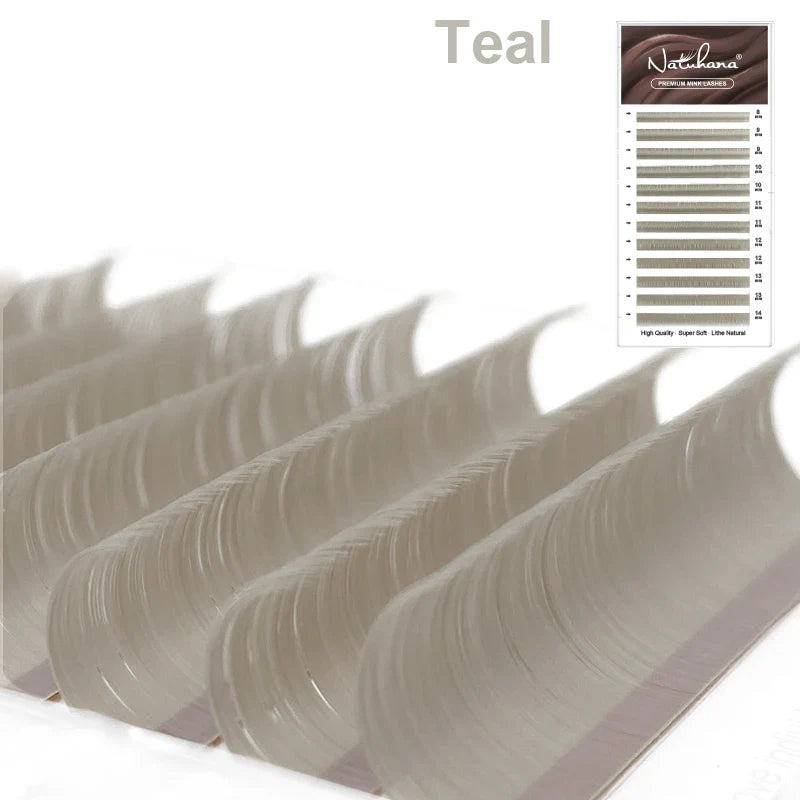 NATUHANA Colored Lashes | Individual Faux Mink Eyelashes