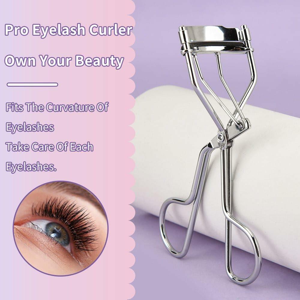 2-in-1 Eyelash Curler & Tweezer Set — Travel-Ready